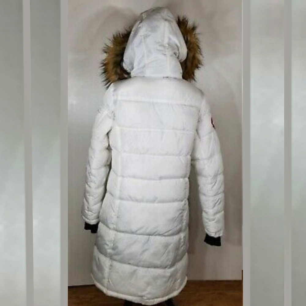 NWT Authentic Canada Goose White Parka Arctic Canada Weather Gear Long Coat - Picture 9 of 16